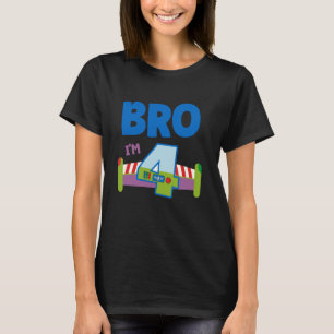 Camiseta Quarto Aniversário, Rapaz Brinquedo, irmão, tenho