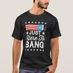Camiseta Quarto de 4 de julho, estou aqui para bater R