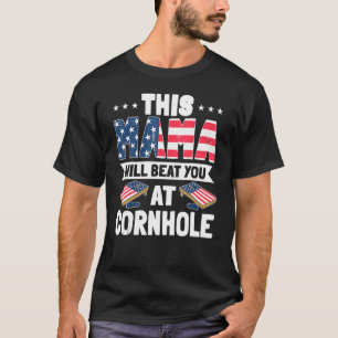 Camiseta Quarto De Julho Cornhole Bean Bag Toss Game Usa