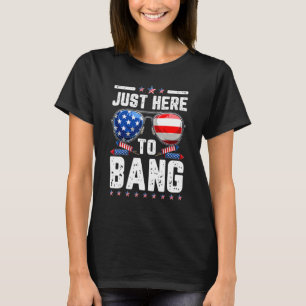 Camiseta Quarto de julho, estou aqui para o dia 4 de julho.