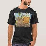 Camiseta Quarto de Van Gogh em Arles<br><div class="desc">Incomum para Van Gogh é o delicado manejo do Pont d'Asnières de seu período parisiense, em que a cena mal é descrita, sugerido apenas com a ponta da escova, "escrita" como ela era, bem à maneira japonesa. Mas havia, com certeza, mais do que isso. Em impressões japoneses certamente viu o...</div>