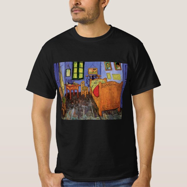 Camiseta Quarto de Vincent em Arles por Vincent van Gogh (Frente)