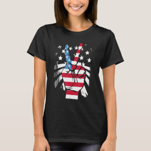 Camiseta Quarto Dia 4 De Julho, Sinal De Paz Americano T