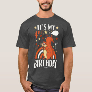 Camiseta Quarto Esquilo de Aniversário