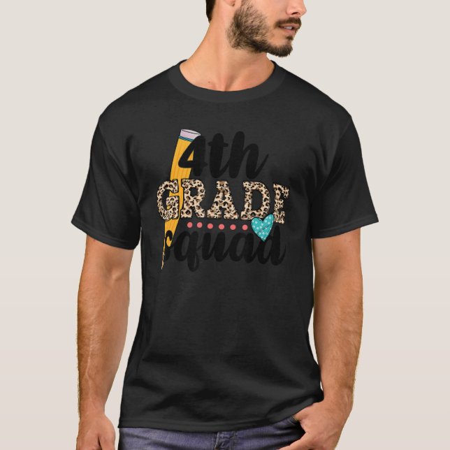 Camiseta Quarto Formando Esquadrão Da 4ª Série Leopardo De  (Frente)