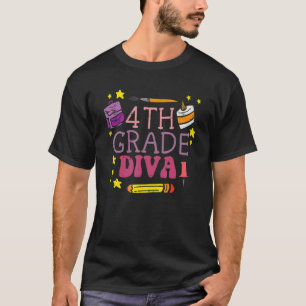 Camiseta Quarto Grau Diva Cute Primeiro Dia da Escola
