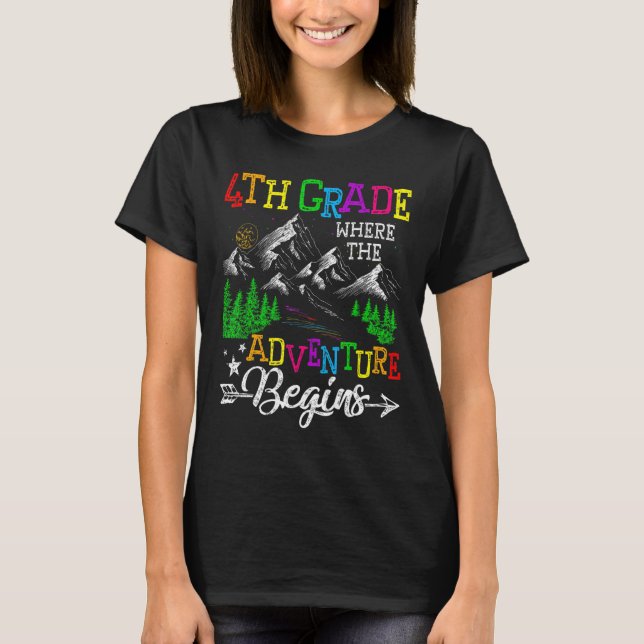 Camiseta Quarto Grau Quando A Aventura Começa No 4º Grau (Frente)