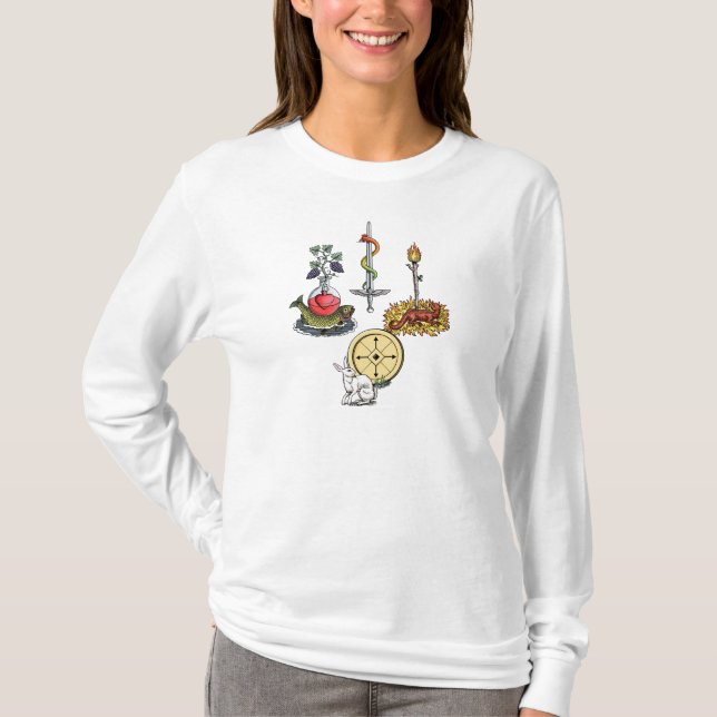 Camiseta Quatro áss alquímicos (Frente)
