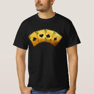 Camiseta Quatro Atos Poker Pro Lucky Player Vencedor Costum