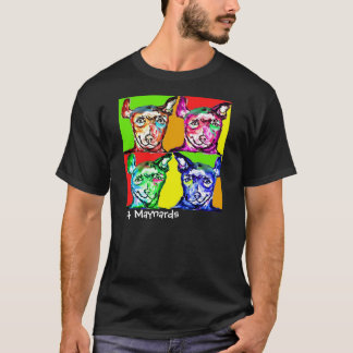 Camiseta Quatro cachorrinhos bonitos para amantes do cão