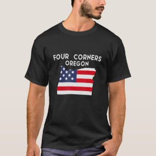 Camiseta Quatro cantos do Oregon EUA State America Viagem O