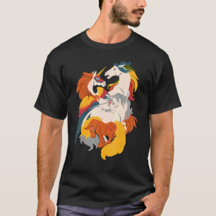 Camiseta Quatro Cavalos da Nostalgialipse Para Mães Mulhere