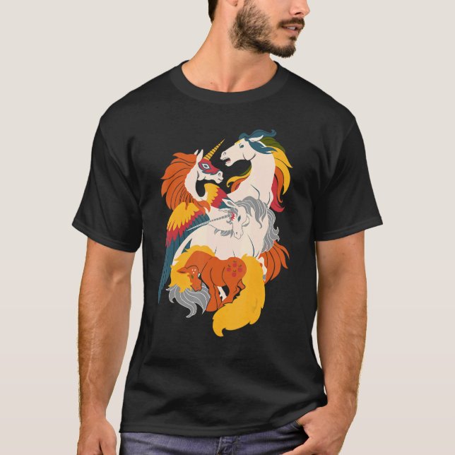 Camiseta Quatro Cavalos da Nostalgialipse Para Mães Mulhere (Frente)