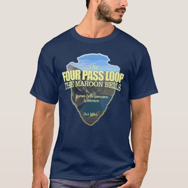Camiseta Quatro Ciclo de Passagem (ponta de seta) (Frente)