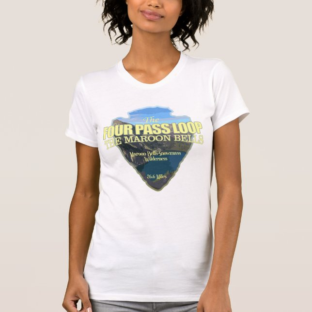 Camiseta Quatro Ciclo de Passagem (ponta de seta) (Frente)