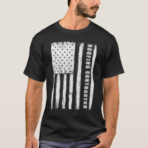 Camiseta Quatro de Julho para Homens empreiteira de telhado