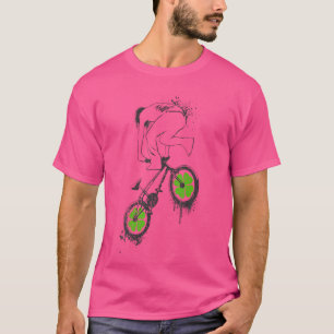 Camiseta Quatro Dia de São Patrício De Percurso De Bmx Bike