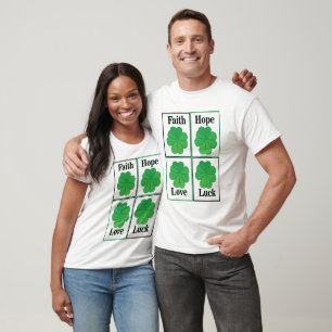 Camiseta Quatro Dia de São Patrício De Vestuário Folha Quat