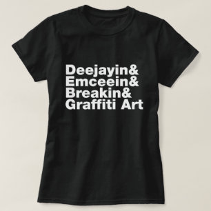 Camiseta Quatro elementos do hip hop