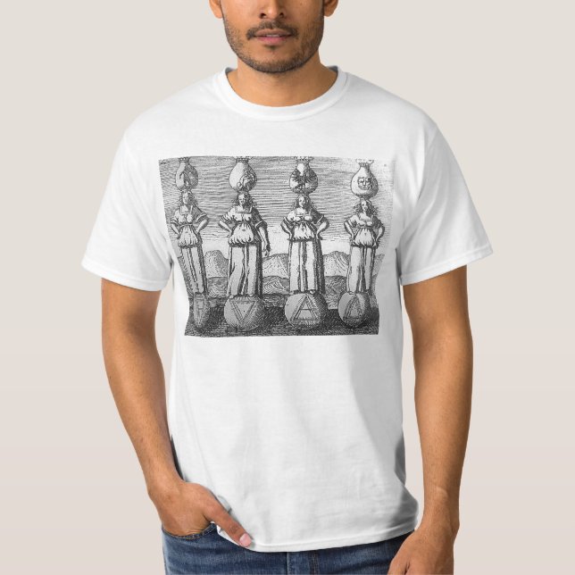 Camiseta Quatro elementos dos 1624) Sp de Viridarium (Frente)