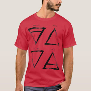 Camiseta Quatro elementos Vintage Black Classic TSirt