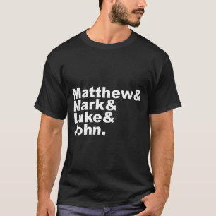 Camiseta Quatro Evangelhos Mateus Marcos Lucas João Bíblia