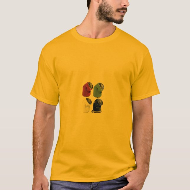 Camiseta Quatro fãs pequenos (Frente)
