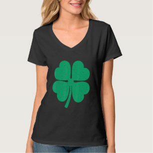 Camiseta Quatro Folhas de Folha Lucky Shamrock Rua irlandes