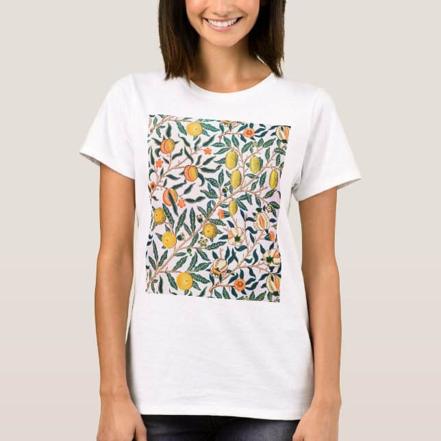 Camiseta Quatro Frutas, William Morris (Frente)
