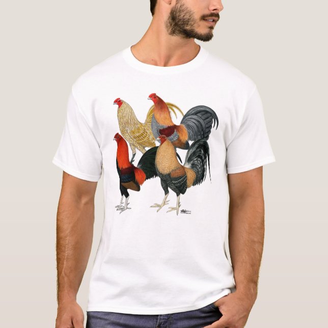 Camiseta Quatro Galos de Briga (Frente)