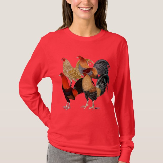 Camiseta Quatro Galos de Briga (Frente)