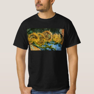 Camiseta Quatro Girassóis Cortados por Vincent van Gogh