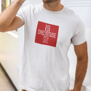 Camiseta Quatro línguas nacionais suíças