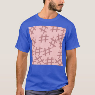 Camiseta quatro linhas que se tornam sinal universal