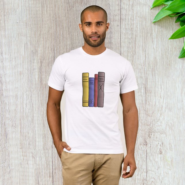 Camiseta Quatro Livros Mens T-Shirt (Criador carregado)