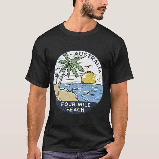 Camiseta Quatro Mile Beach Port Douglas Austrália (Frente)