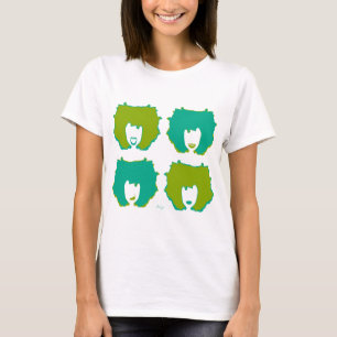 Camiseta QUATRO MODOS EM TEAL e VERDE