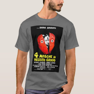Camiseta Quatro moscas na Cinza Velvet 1972 Dario Argento