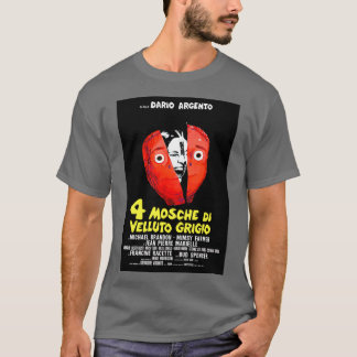 Camiseta Quatro moscas na Cinza Velvet 1972 Dario Argento