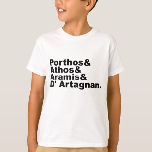 Camiseta Quatro Mosqueteiros - Porthos Athos Aramis D'Artag