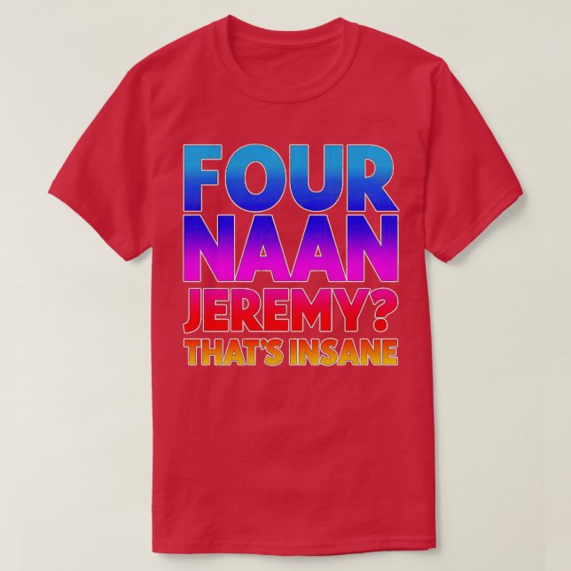Camiseta Quatro Naan Peep Show fan Design 1 (Frente do Design)