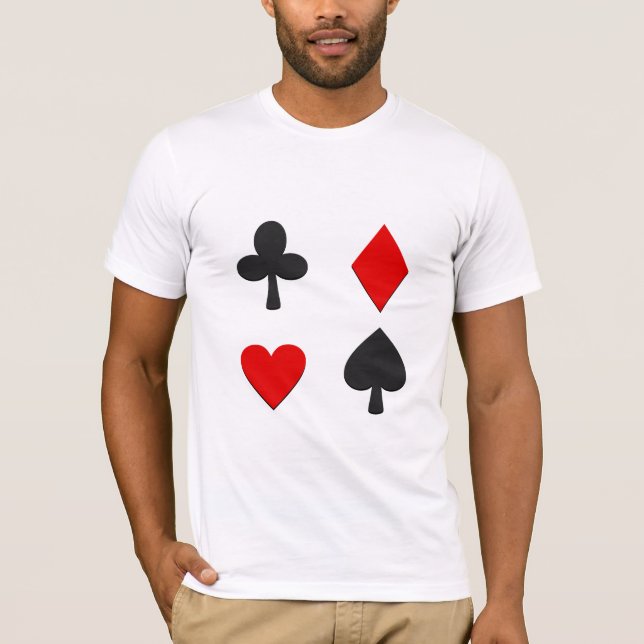Camiseta Quatro Naipes de Cartas (Frente)
