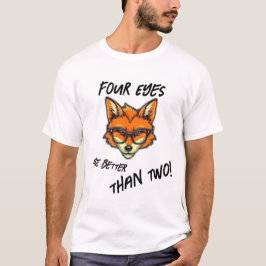 Camiseta Quatro Olhos são Fox T Shirt Melhor