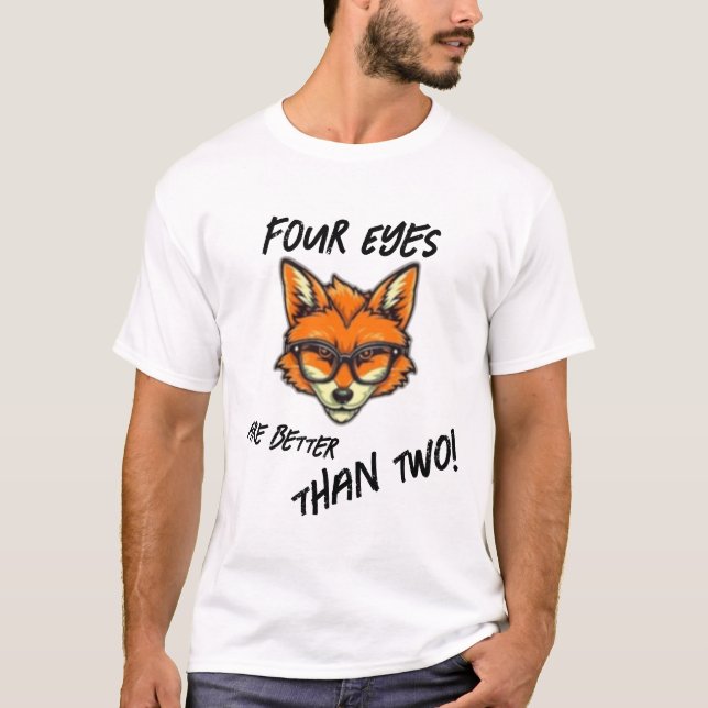 Camiseta Quatro Olhos são Fox T Shirt Melhor (Frente)