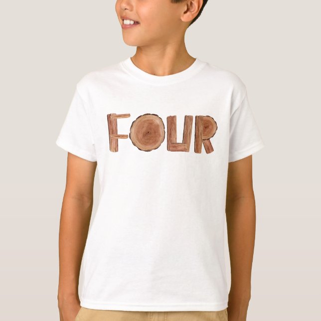 Camiseta Quatro Rapazes 4º Aniversário (Frente)