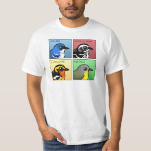 Camiseta Quatro toutinegras da cor