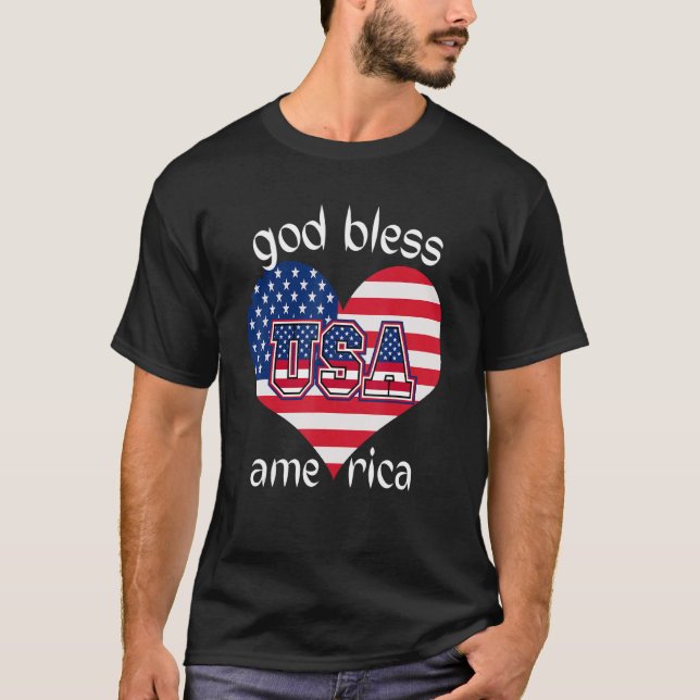 Camiseta Que A América Deus abençoe Nesses Dias De Duro (Frente)