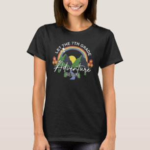 Camiseta Que A Aventura Da 7 Comece O Professor De Volta Pa