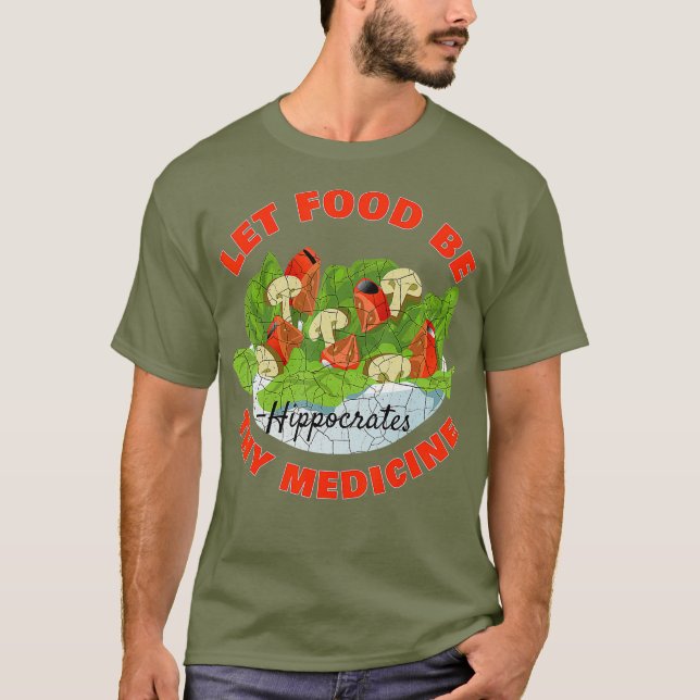 Camiseta Que A Comida Seja A Tua Medicina (Frente)