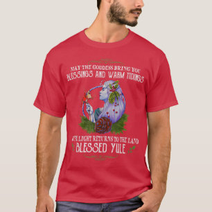 Camiseta Que A Deusa Lhe Traga Bênção E Amarra Quente